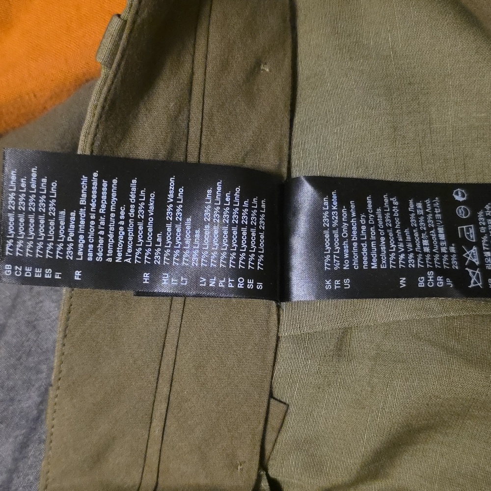 Olive Green Wide-Leg Women's Pants - Picture 4 of 6